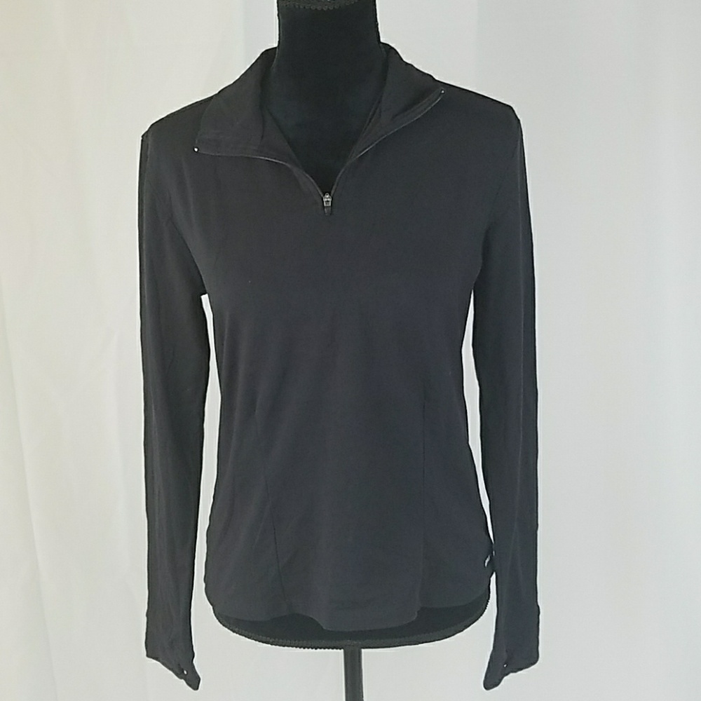 Athleta women M long sleeve sweatshirt pullover athletic wear gym sport gorpcore